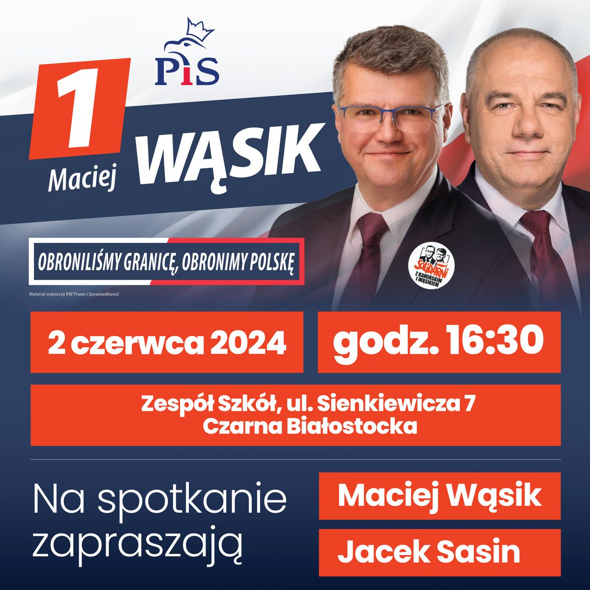 Szukajcie nas w niedzielę także w Czarnej Białostockiej! Zapraszamy