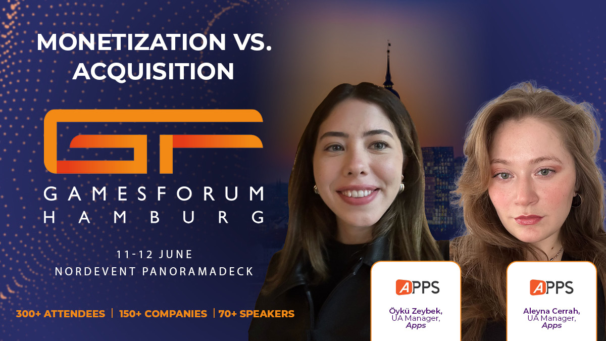 📱 How can mobile apps achieve sustainable growth by balancing #useracquisition with effective #admonetization strategies? Join Oyku Zeybek & Aleyna Cerrah from @AppsComTr at Gamesforum Hamburg to find out! 🚀 🎟️eu1.hubs.ly/H09mZbN0