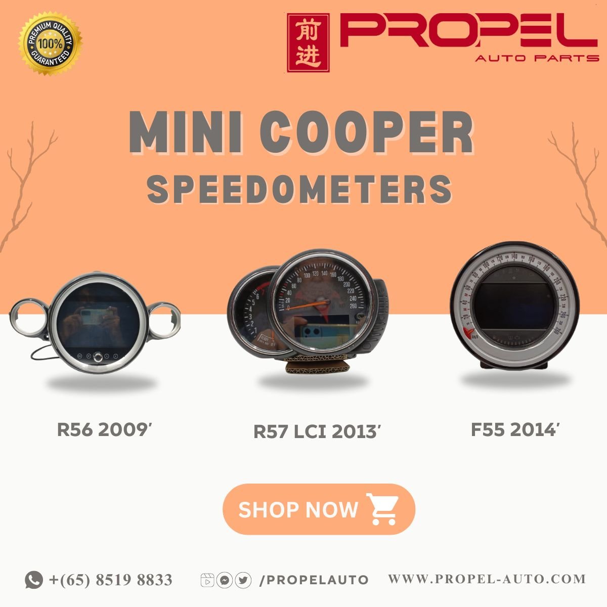 Mini Cooper Speedometer / Cluster Unit available #ForSale 

Ping us & Grab Meter for your car model🤗👇🚗

#MiniCooper #R56 #R57 #F55 #Speedometer #Displayunit #InstumentCluster #SGcars #UsedSpares #Originalitems #GuranteedParts #PropelAutoParts #MiniParts #Interiors #Ping #Grab