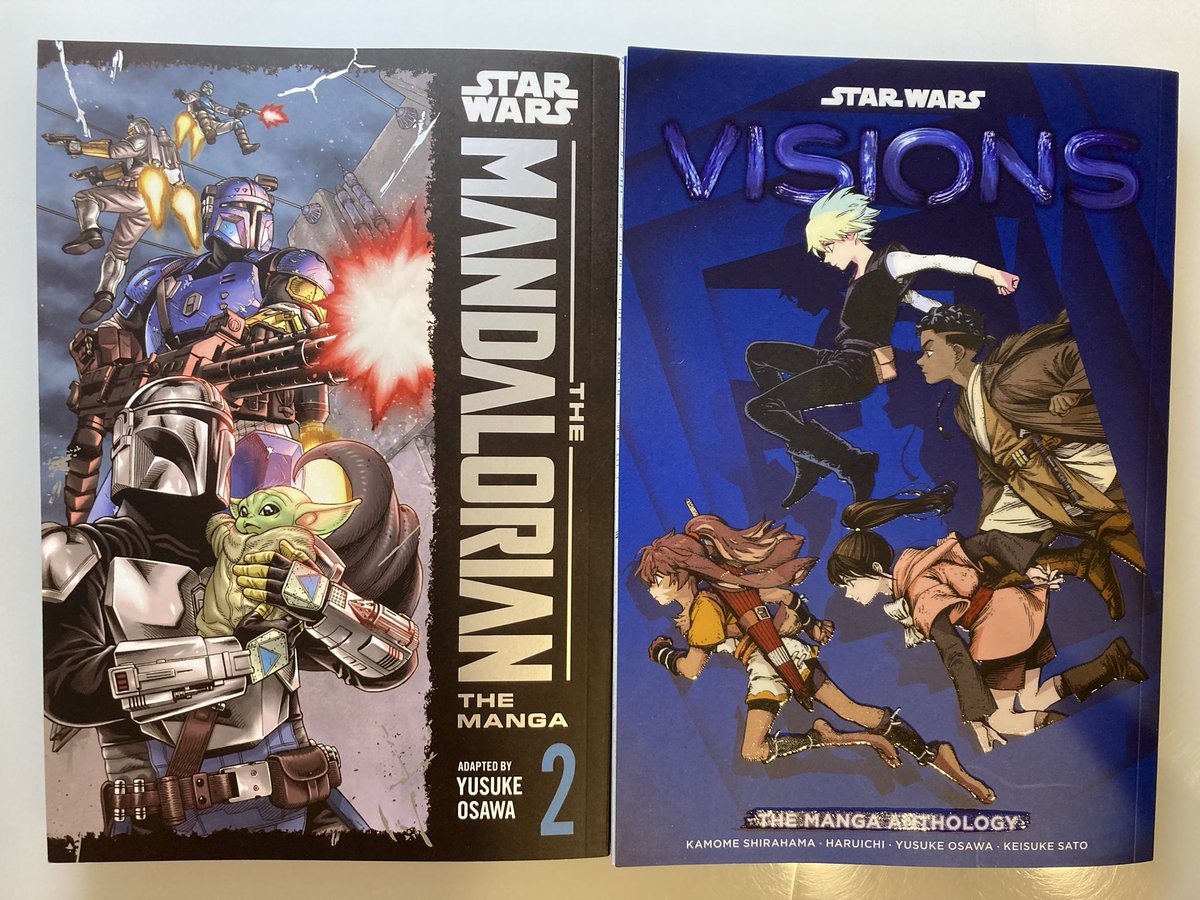 英語版のマンダロリアン2巻&amp;ビジョンズを送っていただきました。新巻発売に向けて描き下ろしページやカバーイラストなど現在製作中です。我らの道! 
