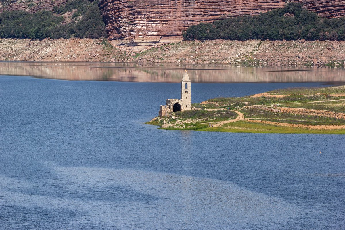 JosepMCostaCasa's tweet image. Pantà de Sau amb més aigua