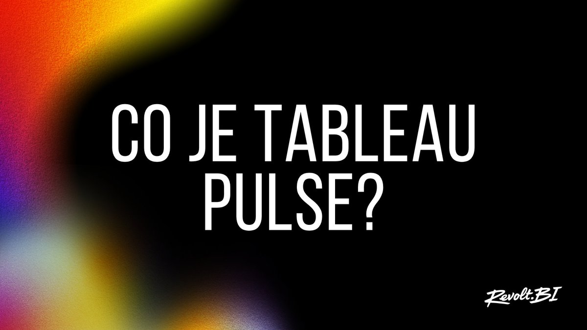 Už jste slyšeli o #TableauPulse? 

Tableau Pulse - reálně praktická #AI novinka, pro všechny uživatele <a href="/tableau/">Tableau</a>  Cloud otevírá nový způsob jak jednoduše číst dashboardy a zásadně mění proces data-driven decision making.

Více najdete  článku  👉revolt.bi/tableau-pulse-…