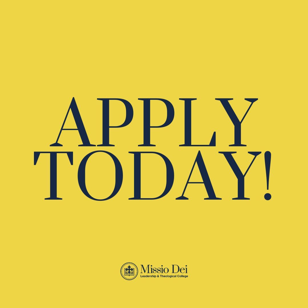 Exciting news! Applications are open for our MA, BA, and CertHE programs at Missio Dei! 🎓 There's a place for you here. Not sure which path to choose? Join us on July 3rd for our Open Day to explore your options. 

👉  Link in our bio for more.