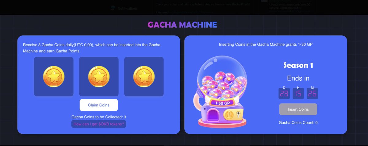 Test your luck with the Gacha Machine 🎰
Claim your coins and take a spin for a chance to earn more Gacha Point
Nice project
@LegendofArcadia
$ARCA
Join here: hub.legendofarcadia.io/play-event?ref…