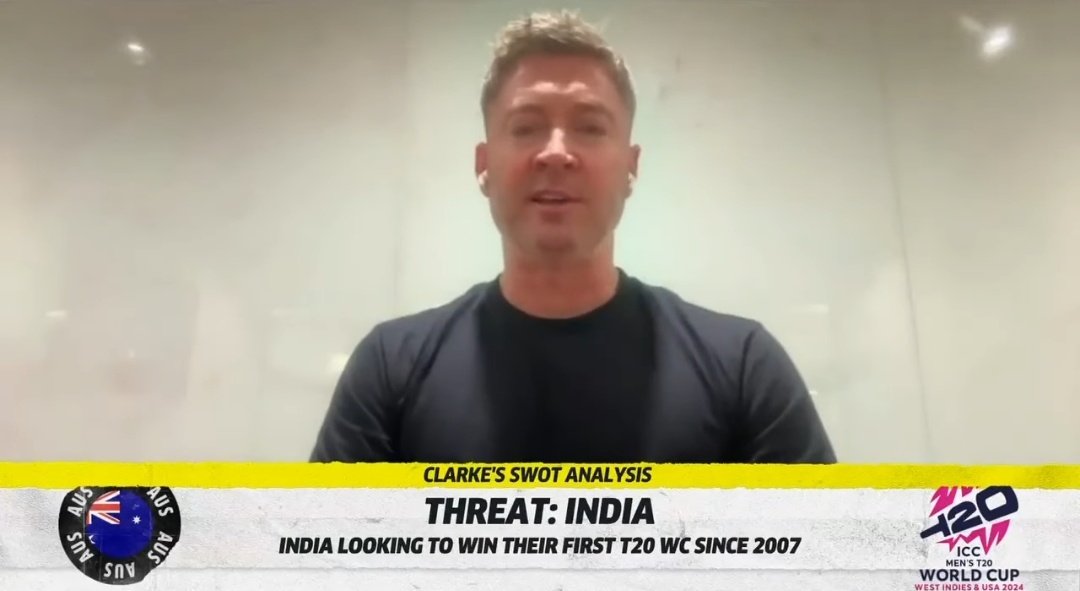 Michael Clarke said, 'India are the biggest threat to Australia in the T20 World Cup. India are the favourites to win it'. (ESPN Australia).