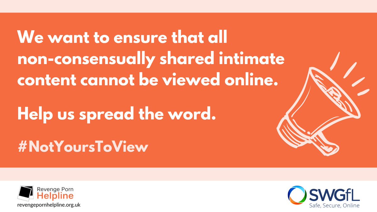 RPhelpline's tweet photo. Our #NotYoursToView campaign proposed for the UK government to take stronger action against intimate image abuse, which has been supported by organisations and MPs across the UK. 

The call for a general election has now affected this and runs the risk of being delayed, however, we’re continuing to call for an immediate response, whilst ensuring that all political parties prioritise this as part of their manifestos.   

Learn more from our latest article and why immediate intervention from the government is so vital.   

https://t.co/U2D1YmzK7K