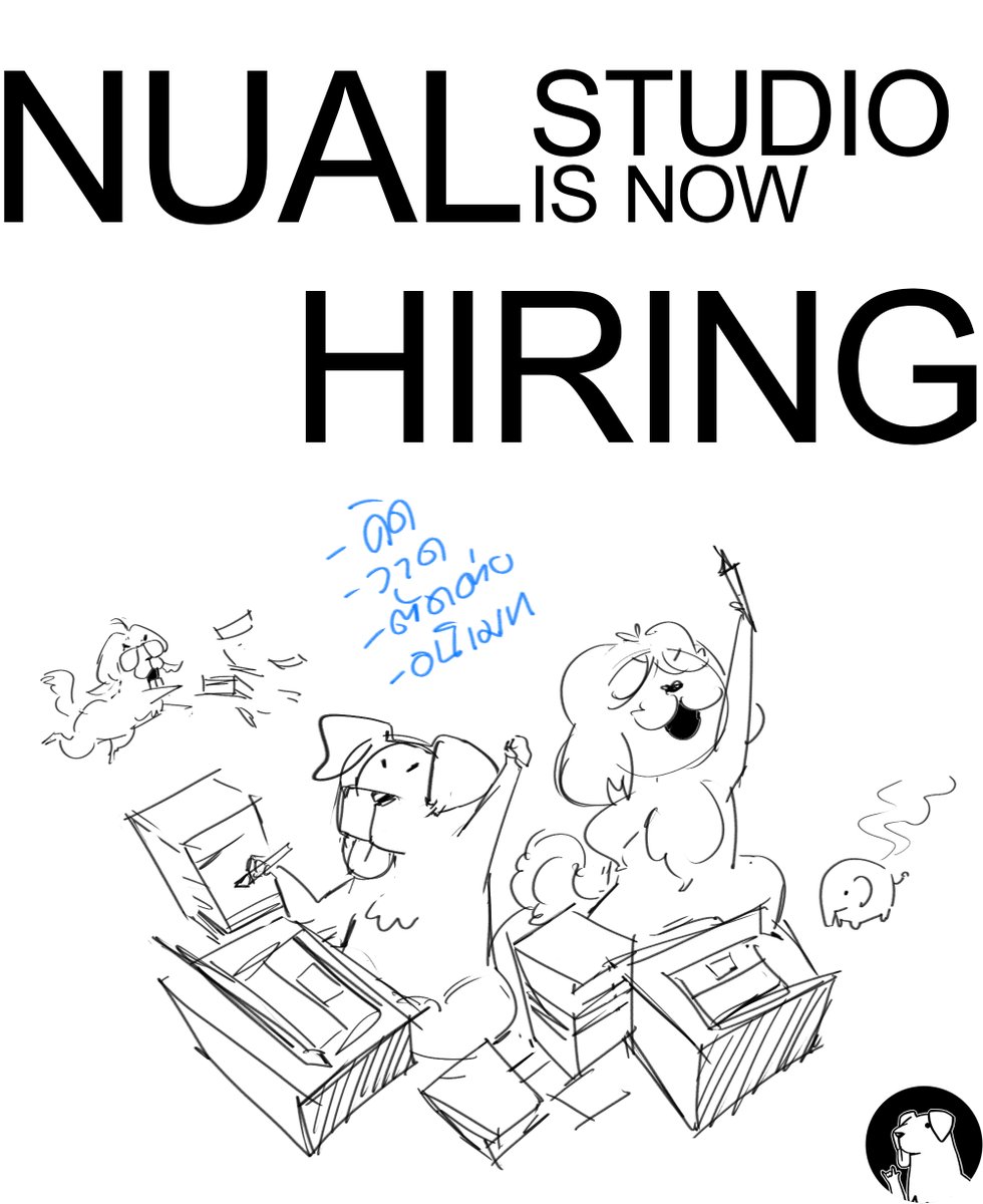 nualthedog's tweet image. นวล สตูดิโอ 🐶 เปิดรับสมัคร content creator 1 ตำแหน่ง 🌟

- ซื่อสัตย์ มีความรับผิดชอบ
- สามารถใช้โปรแกรมทำภาพ วาดภาพ อนิเมท ตัดต่อวีดิโอ ได้คล่องแคล่ว
- คุ้นเคยกับอินเตอร์เน็ต วัฒนธรรมออนไลน์หลากหลาย
- มีใจรักการเรียนรู้สิ่งใหม่ๆ ชอบใช้ความคิดสร้างสรรค์แก้ปัญหา
-…