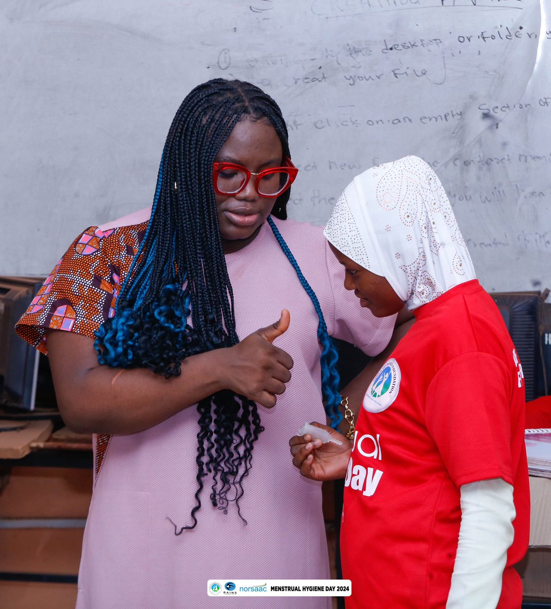 Still in the spirit of <a href="/MHDay28May/">MenstrualHygieneDay</a>, yesterday was the turn of Hilaalia Islamic school, where 50 menstruating girls were educated on menstrual hygiene management and given one menstrual cup each to have a sustained quality menstrual life. 

<a href="/norsaac/">Norsaac</a>, <a href="/rainsgh/">RAINS</a>