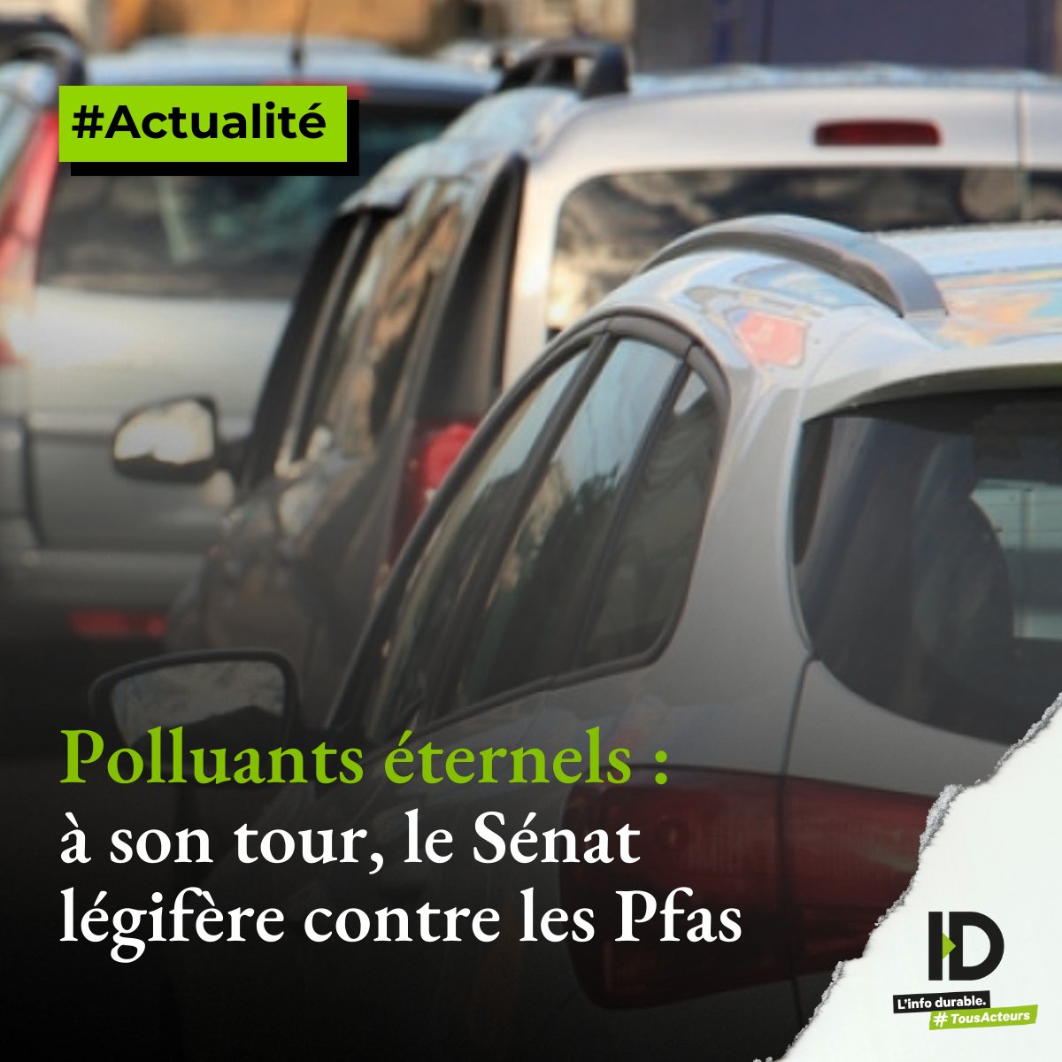 Après l'Assemblée nationale, le Sénat s'apprête à son tour à adopter une proposition de loi écologiste pour restreindre la fabrication et la vente de produits contenant des #Pfas, ces 'polluants éternels' massivement présents dans la vie courante. ⬇ linfodurable.fr/environnement/…