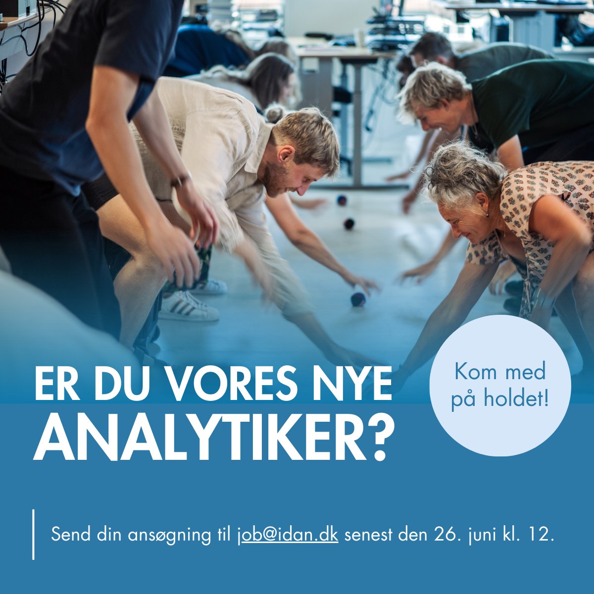 Nyt #job hos Idan, <a href="/Vifo_dk/">Vifo</a> og <a href="/playthegame_org/">Play the Game</a> 📣

Har du sikker sans for analyse og formidling? 
Har du interesse for folkeoplysningens og idrættens samfundsmæssige betydning? 

Så kan det være, at du er vores nye analytiker❗ 

Læs mere om stillingen👇
idan.dk/nyheder/idan-v…