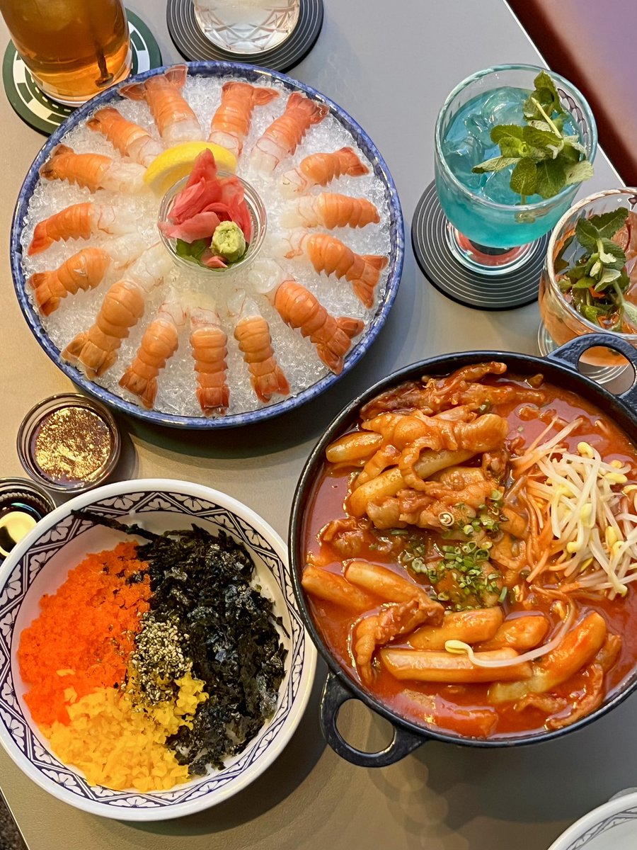 babstealer's tweet image. 📍잠실 칸단하이볼

끝내주는 딱새우회 - 닭발 떡볶이,,,🥰
하이볼까지 완벽한 술집을 소개드립니다