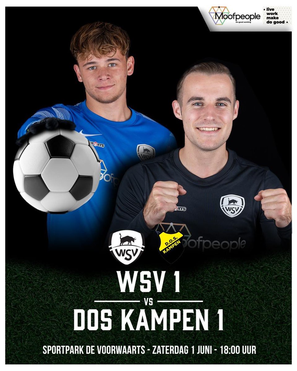 Aanstaande zaterdag starten de mannen van ons eerste elftal met de nacompetitie. Om 18:00 komt DOS Kampen op bezoek op ons sportpark aan de Voorwaarts!🔥