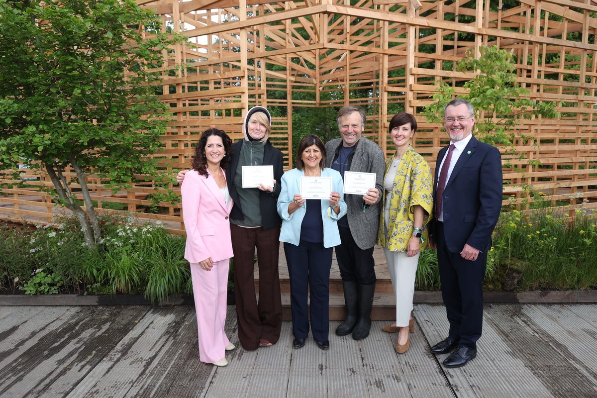 We're thrilled to announce that our 'In Perspective' garden, designed by Oliver &amp; Liat Schurmann, has won a Gold Medal plus awards for Best Concept Garden &amp; Best Planting at <a href="/BordBiaBloom/">Bloom</a> 2024.

Looking forward to welcoming 100,000 visitors over the long weekend!

#EUGreenDeal