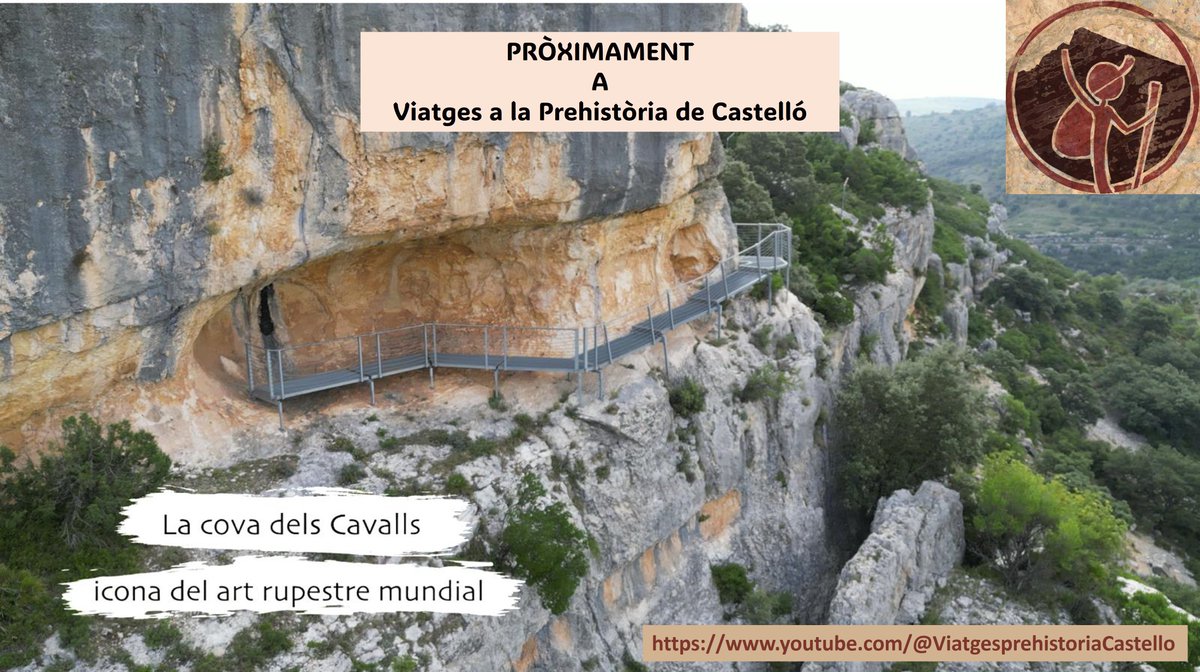 Pròximament, la tercera entrega dels documentals sobre la Prehistòria de Castelló.
Visitarem el jaciment més important que tenim al notre territori, la #CovaDelsCavalls. 
Un Patrimoni Mundial que s'ha convertit en una icona internacional.
#viatgesPRCS #viatgesPreCS #Valltorta
