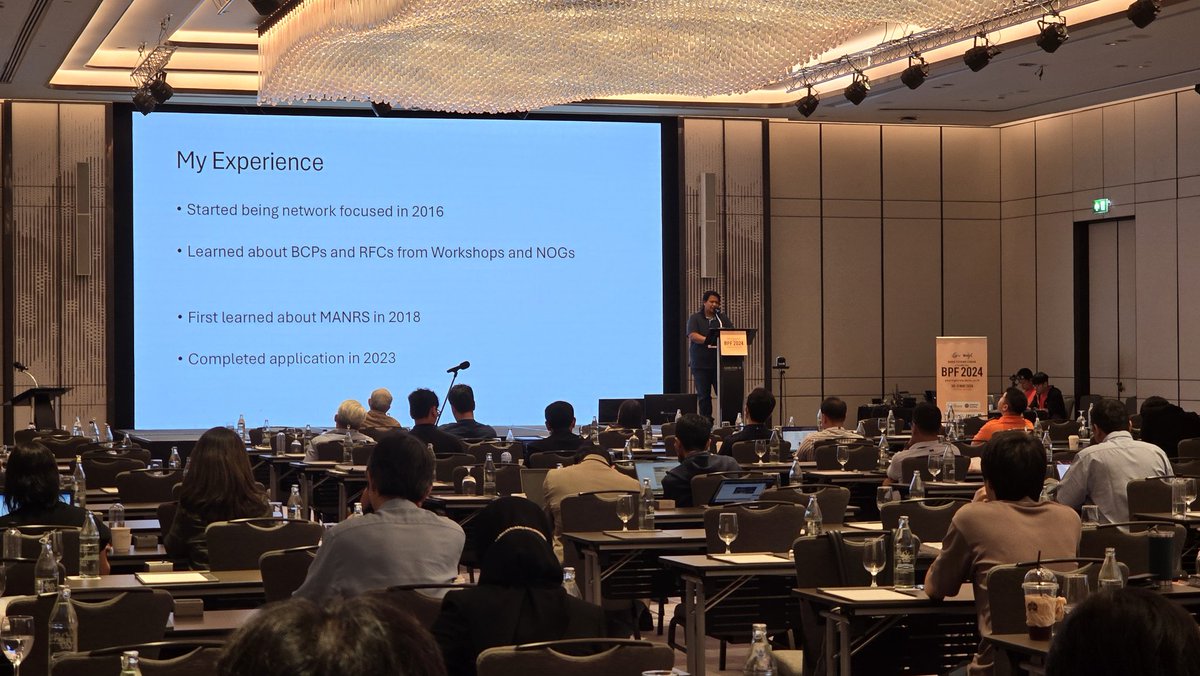 NaveedHaq's tweet image. It's great to see @internetsociety acknowledged in the @bknixth new promo video.. then speaker from #Guam #IXP shared his @RoutingMANRS journey ! A great #peering day so far, looking forward to #peer more in the social later ..