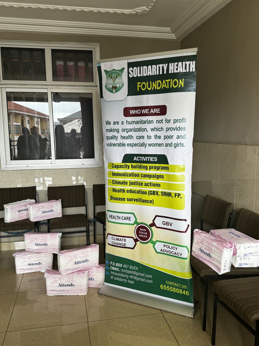 SolidarityHeal1's tweet photo. Solidarity Health Foundation supports
The movement for a #PeriodFriendlyWorld 2024. 
A world where the taboos and stigma surrounding menstruation are history. 
#accessed
Thank @PauletteMengnjo 
@GlobalFundWomen 
@UAFAfrica 
@WfacCmr 
@ActionGender 
@WGHCameroon 
@advocates_hope https://t.co/h0NR4WtKyc