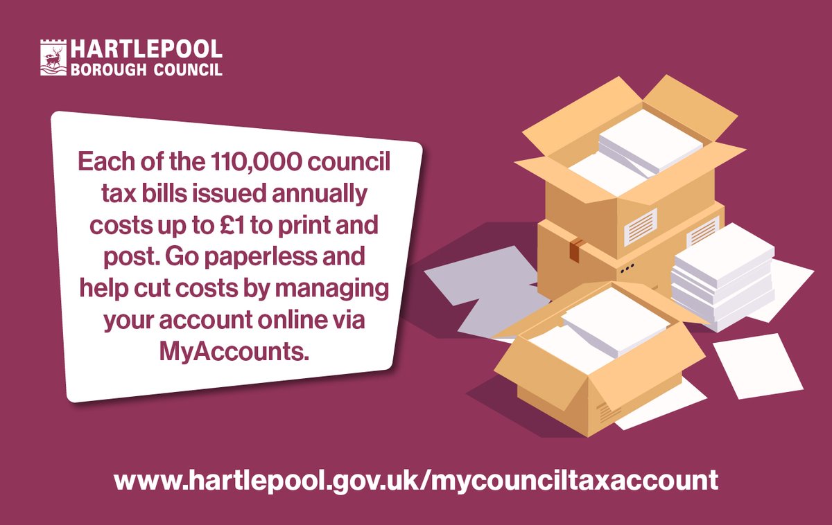Sign up to MyAccounts, our online platform, for quick and easy access to your Council Tax account. It allows you to carry out a range of tasks, including setting up a Direct Debit or requesting a discount. It's an opportunity for you to go paperless, to help reduce the cost of