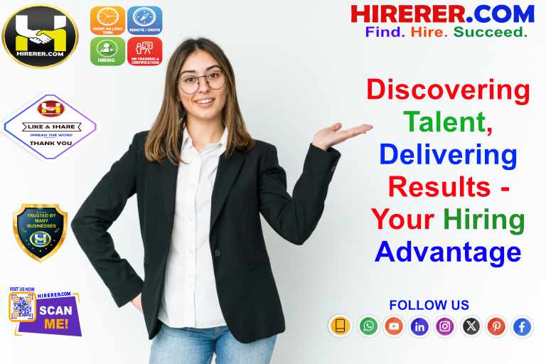 HIRERER.COM, Affordable Solutions, Dedicated Support, Proven Results

visit learn.hirerer.com to know 

#hiring #recruiting #hrservices #talentmanagement #smallbusiness #startup #growth #success #rentahr #OutOfJob #Hirerer #iHRAssist #smartlyhr #smartlyhiring