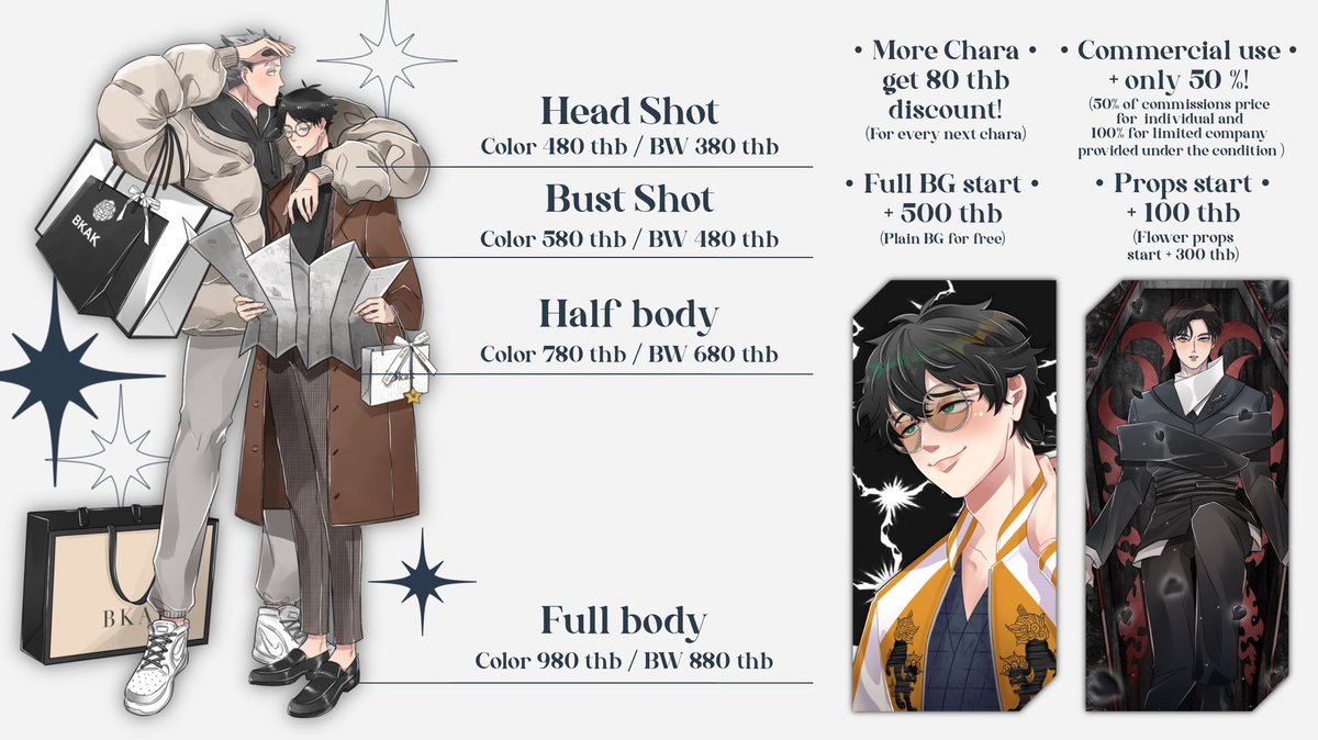AimRhythmm's tweet image. ꔛ₊˚RT's appreciated!˚₊ ꔛ
COMMISSION OPEN (۶•̀ᴗ•́)۶★
; งานด่วน • giveaway • งานปก • Vtuber asset • รับคุยร้านผลิตกู้ดส์
— For international pls DM!
รายละเอียดเพิ่มเติม ꔛ bit.ly/3P6kZl4 ꔛ
— Feel free to DM 24/7!
♡ #commissionTH #Vtuberasset #AimRhythm_CMS