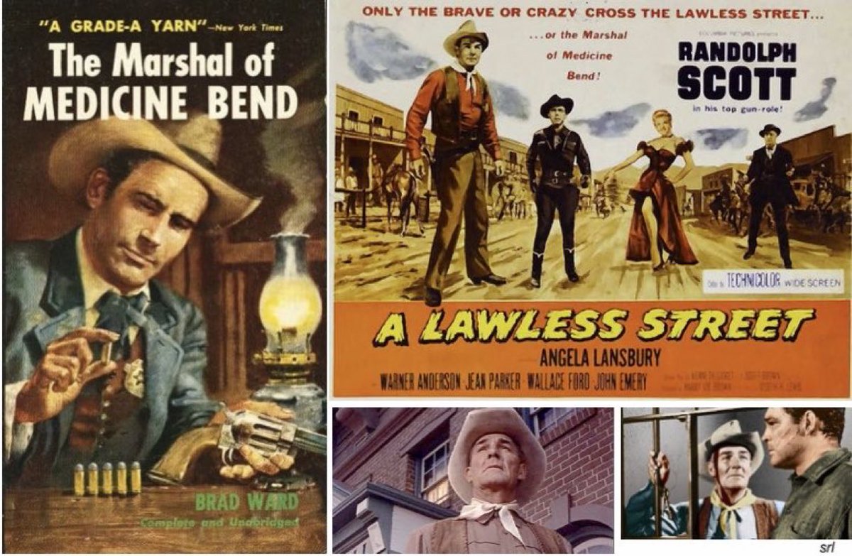 11am TODAY on @Film4

The 1955 #Western film🎥 “A Lawless Street” directed by #JosephHLewis from a screenplay by #KennethGamet 

Based on #BradWard’s 1953 novel📖 “The Marshal of Medicine Bend”

🌟#RandolphScott #AngelaLansbury