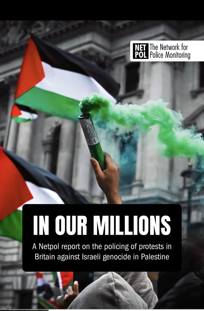 Check out this important new report by @netpol written by @Gargi_at_home highlighting the racist and Islamophobic policing of pro-Palestine protests #Islamophobia