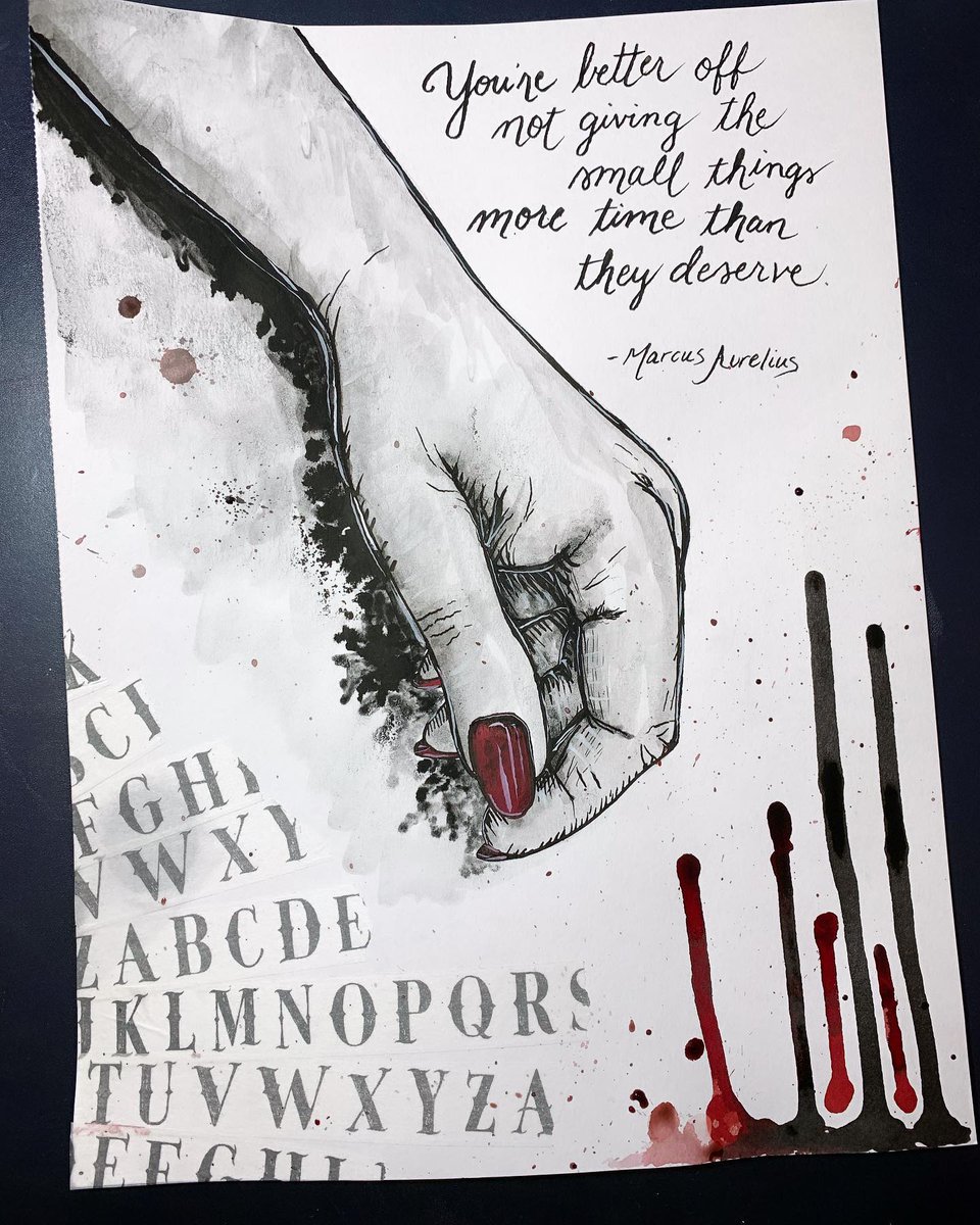 PenChalet's tweet image. #DipPenReview "...I used the Sailor Compass Hocoro dip pen with a Fude nib (from Pen Chalet) and a Blackwing pencil to create this Inky Collage experience." //  📷 by @vanessa_langton //  // Get more info: penchalet.com/fine_pens/dip_… #DipPen #Review #PenReview #Sailor #HocoroDipPen