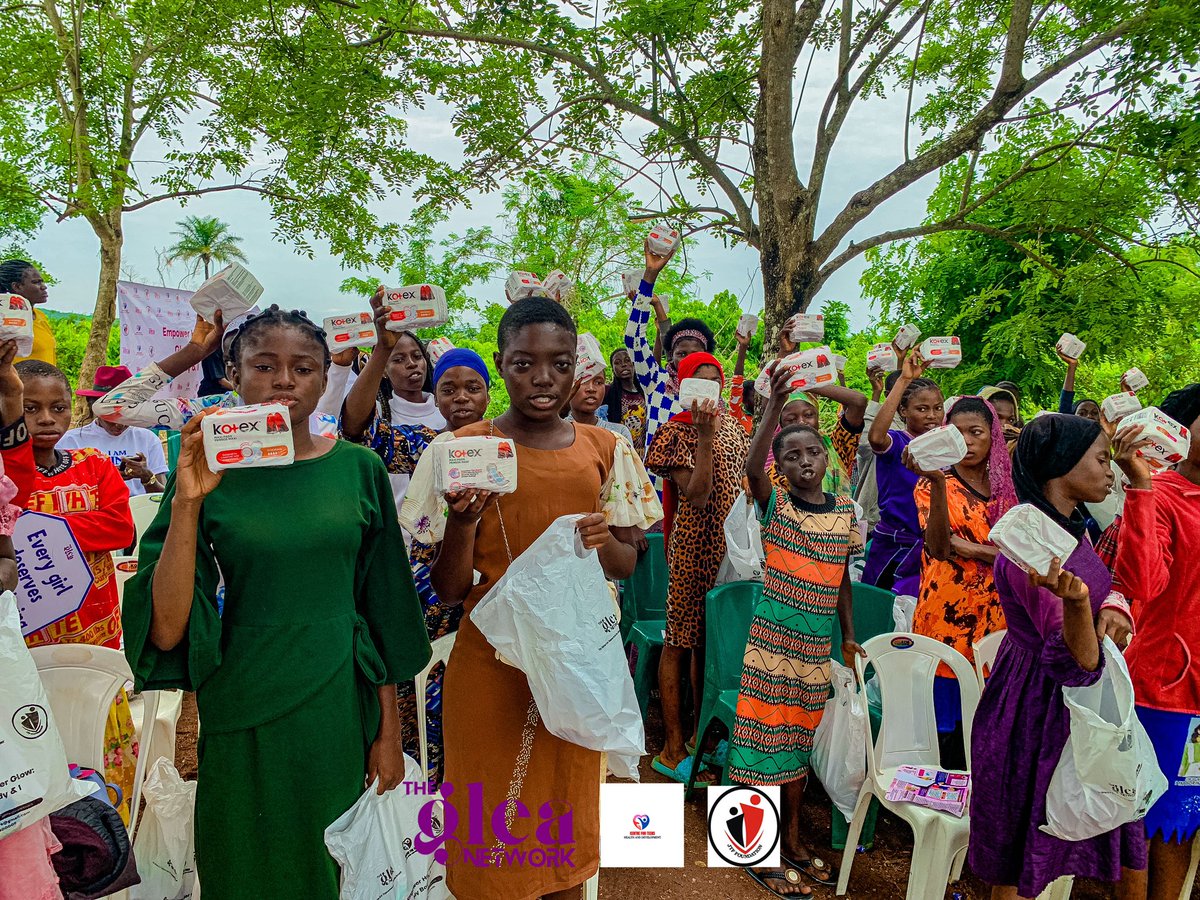 thegleanetwork's tweet photo. Access to pads should be a right not a luxury. 

The Glea Network empowered Mele Muku girls with menstrual health education and 3 packs of sanitary pads each. This was done in collaboration with @centre4teens and @foundation_jtf
#menstrualhealth #sanitarypads 
@KotexNigeria https://t.co/1MhACdW1y8