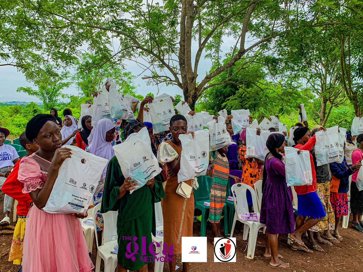 thegleanetwork's tweet photo. Access to pads should be a right not a luxury. 

The Glea Network empowered Mele Muku girls with menstrual health education and 3 packs of sanitary pads each. This was done in collaboration with @centre4teens and @foundation_jtf
#menstrualhealth #sanitarypads 
@KotexNigeria https://t.co/1MhACdW1y8