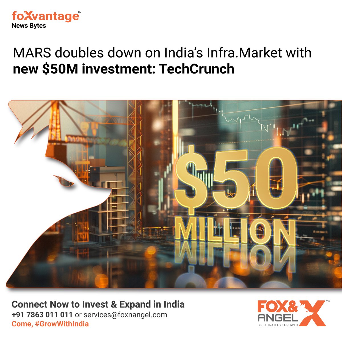 foxnangel's tweet photo. MARS doubles down on India’s https://t.co/zbSSahxrnR with new $50M investment: TechCrunch
Come, #GrowWithIndia
.
https://t.co/gOVXbsAWm9
.
#Infra #Market #Investing #IndianStartup #IncredibleIndia #India #Growth #InvestInIndia #IndiaEntryServices #Foxvantage #FoxnAngel https://t.co/MXDifKMr4s