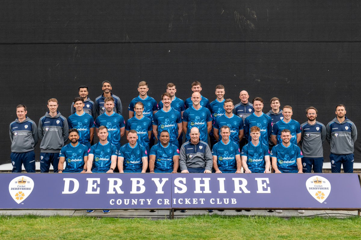 Time for T20 Here's the official @VitalityBlast @DerbyshireCCC team photo for 2024 - we open the tournament with a game against @NorthantsCCC at Wantage Road this evening...