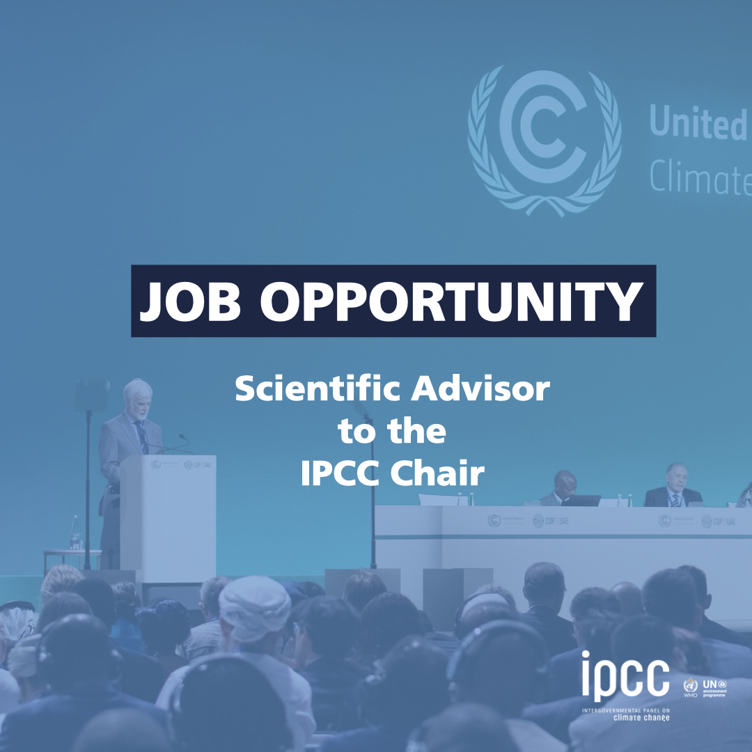 Today is the last day to apply for the role of Scientific Advisor to the @IPCC_CH Chair, @JimSkeaIPCC. @IIED, based in London, is hosting the #IPCC Chair for IPCC’s 7th cycle. This is a unique opportunity for a climate science expert to join their team. bit.ly/IIEDSA