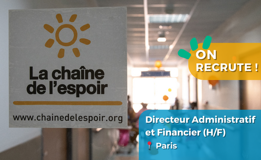 chainedelespoir's tweet image. 📣 Nous recherchons un #Directeur Administratif et Financier (H/F)
✍️ #CDI
📍 Paris
🖥️ Charte de télétravail
⏩ Postulez : chainedelespoir.org/fr/siege-direc…
.
📸 Anne Minault
.
#Recrutement #Emploi #iciçarecrute