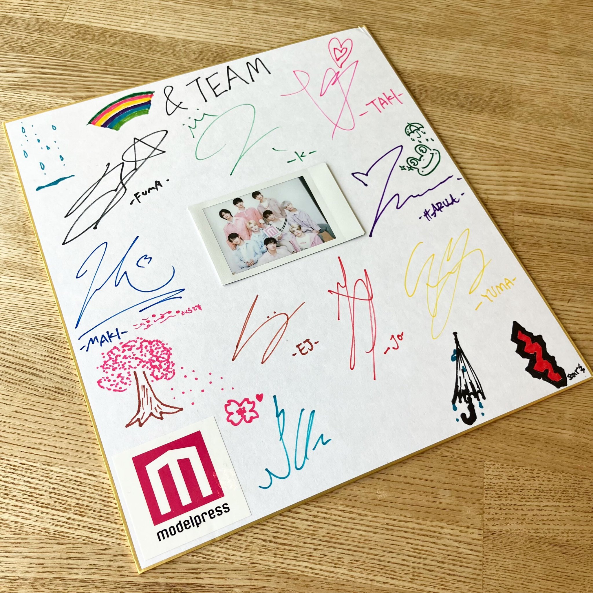 &TEAM 月波 チェキ サイン入り ニコラス K-POP・アジア