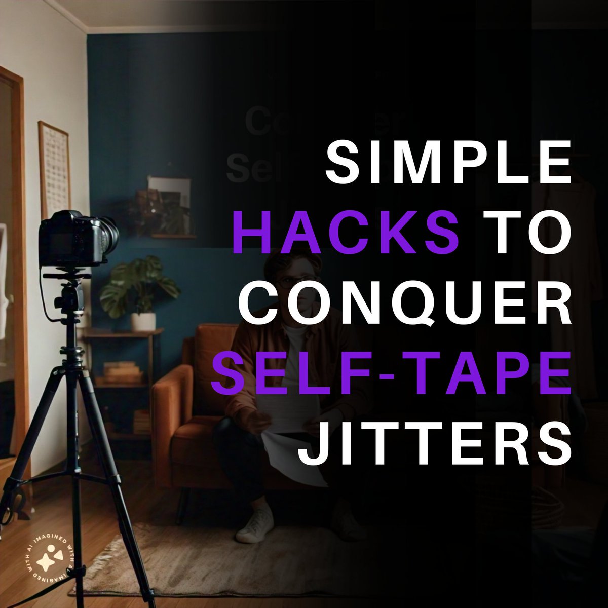 Self-tape jitters? Conquer them! 
Film near a window (avoid direct sunlight) or use a ring light.
Clear audio! Invest in an external mic & record in a quiet space. ️
Background: Simple is best! Solid-colored wall & clear the clutter.
You've got this💪
#ActingTips #SelfTapeHacks