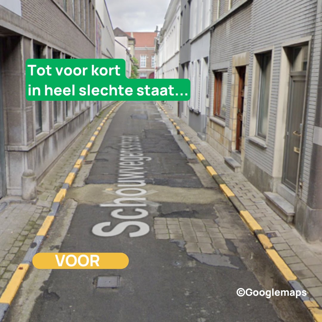 filipwatteeuw's tweet photo. De Schouwvegersstraat, deel van een drukke fietsroute tussen het centrum en de Coupure, kreeg vorige week een nieuwe toplaag 👍
Tot voor kort eerder een parcours vol putten...maar nu opnieuw comfortabel.
#gentverandert #methodewatteeuw #durvenkiezen #durvenrealiseren https://t.co/bo7g5I3QxW