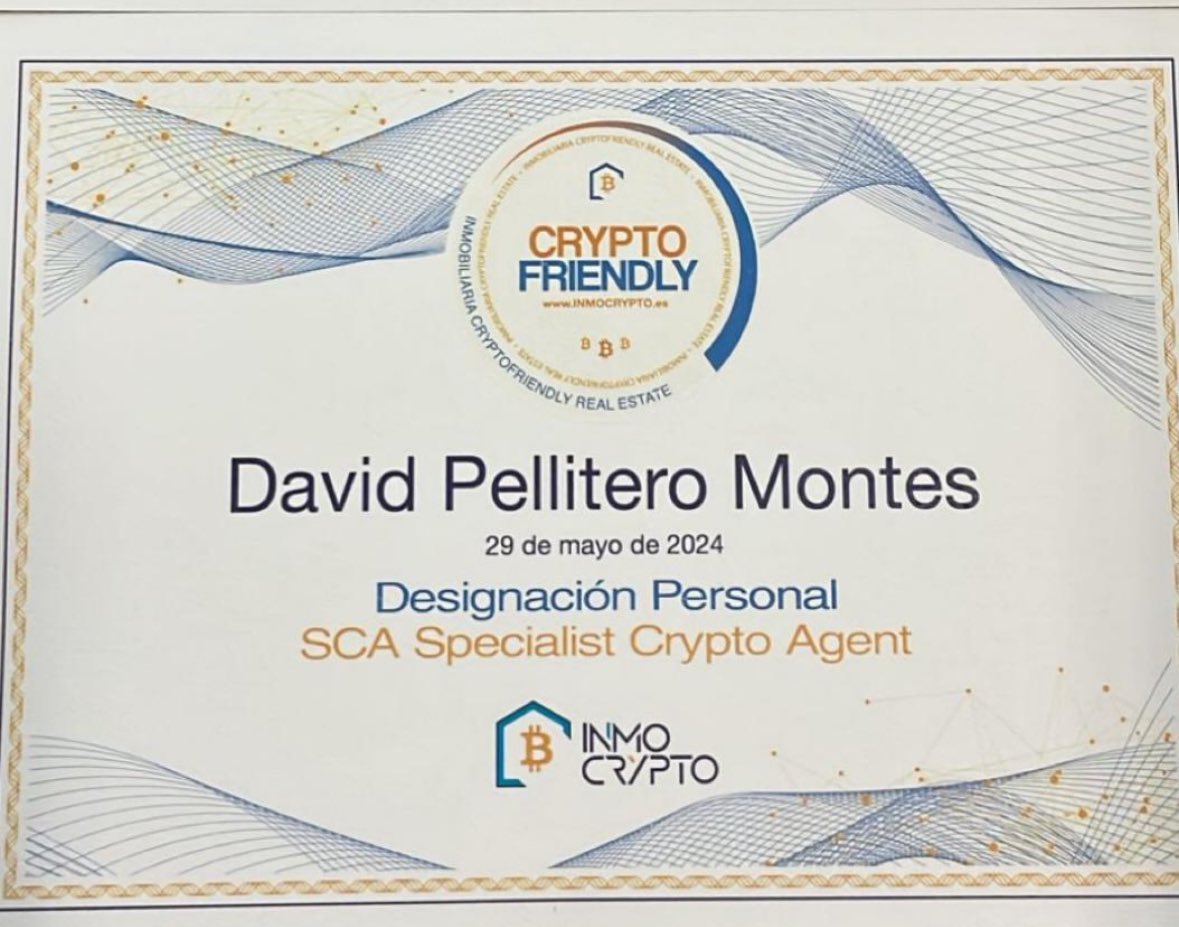 Royal_Premium1's tweet photo. Desde hoy, nuestra inmobiliaria está Certificada Oficialmente, para realizar operaciones con Cryptomonedas. Con total seguridad legal y jurídica.  
Royal Premium https://t.co/YAZ0VcMpkv