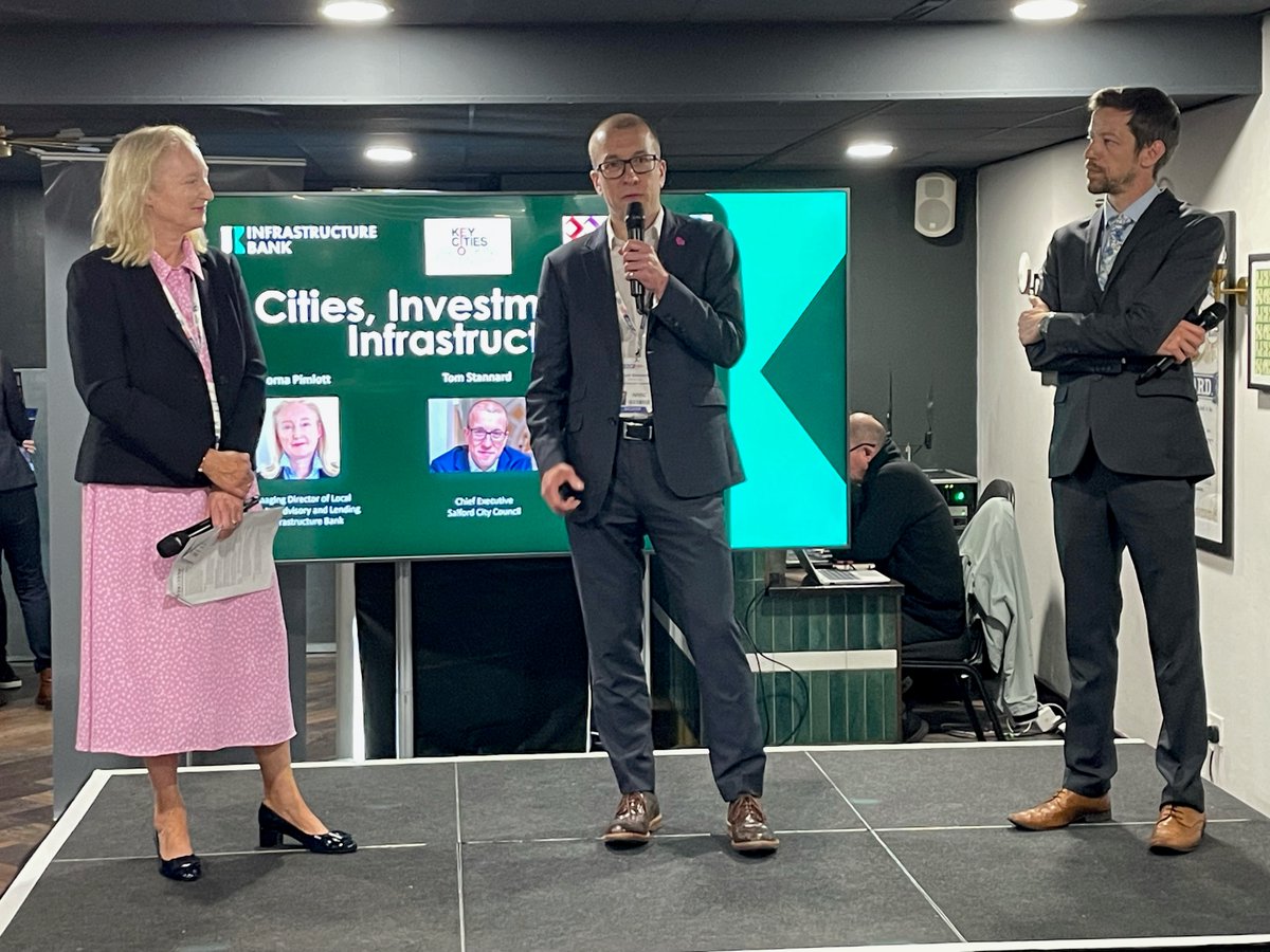 At <a href="/UKREiiF/">UKREiiF</a>, #KeyCities and <a href="/scottishcities/">Scottish Cities Alliance</a> held the "Cities, Investment and Infrastructure" networking lunch, hosted by the @UKInfraBank.

It brought together both networks with investors and developers, discussing #development and #regeneration opportunities across the country.