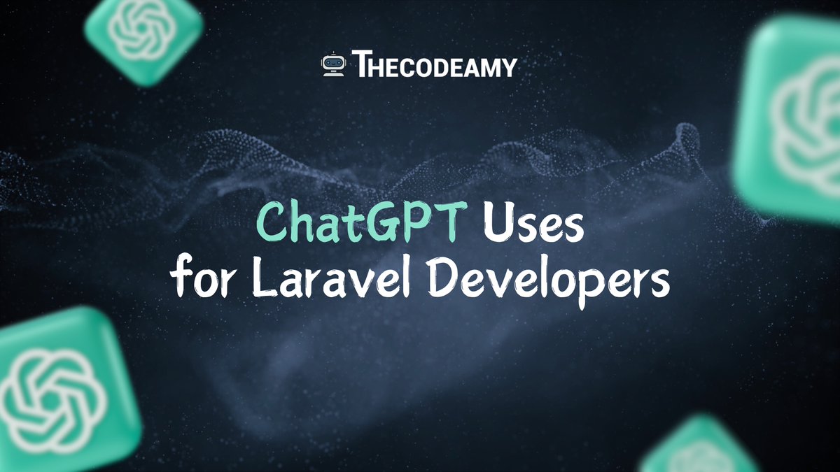 thecodeamy's tweet image. 🚀 Laravel Developers, check this out! 🚀
Discover how ChatGPT can revolutionize your workflow. From coding to debugging, AI's got your back! 🔗 shorturl.at/gZSSb
#Laravel #ChatGPT #DevTips #AI #WebDevelopment #AIIntegration #CodingTips #TechTrends #DeveloperLife
