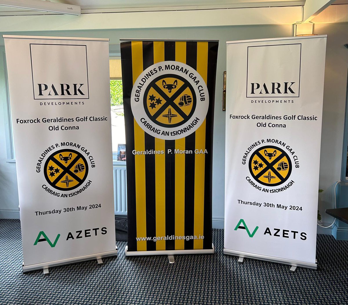 We are underway at the 2024 Gers Golf Classic at the wonderful <a href="/OldConna/">Old Conna Golf Club</a> ⛳️ 

Thanks to Park Developments and <a href="/azetsireland/">Azets Ireland</a> who are the main sponsors of the event 👏 

Best of luck to all those taking part this year, enjoy the day! 

#GersAbú💛🖤