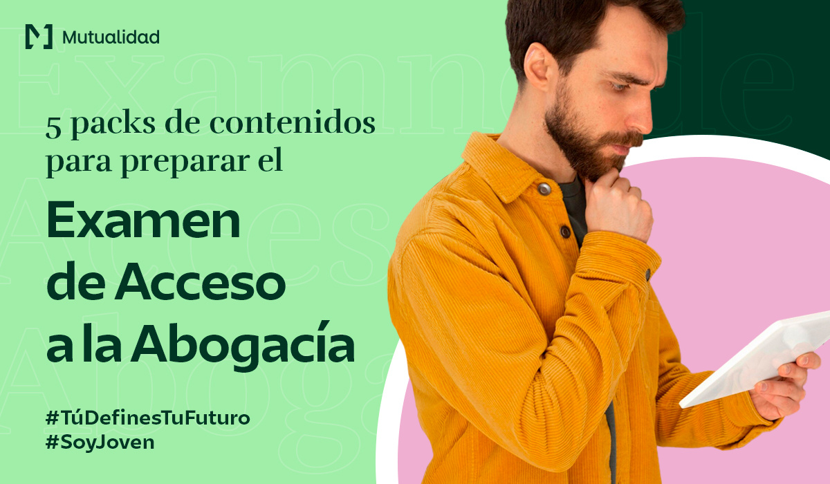 #TúDefinesTuFuturo #SoyJoven 👩🏻‍🎓👨🏼‍🎓 Queda menos de un mes para el #ExamenAccesoAbogacia (28 de junio) y te proponemos un viaje formativo por nuestros 📚 mejores contenidos para que lo prepares de la mejor manera.

▶️ hubs.li/Q02yNxk50