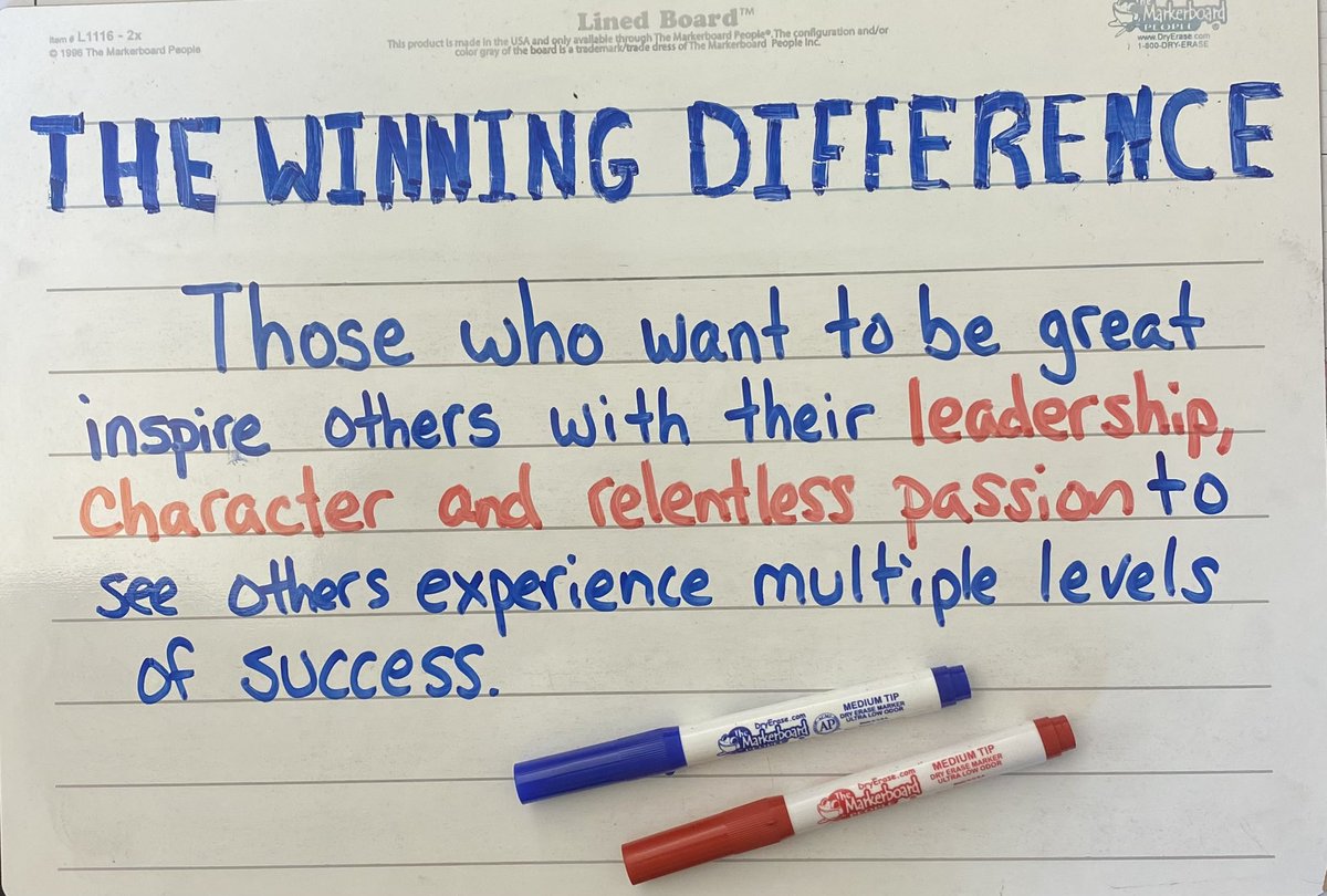Those who want to be great inspire others with their leadership, character and relentless passion to see others experience multiple levels of success.