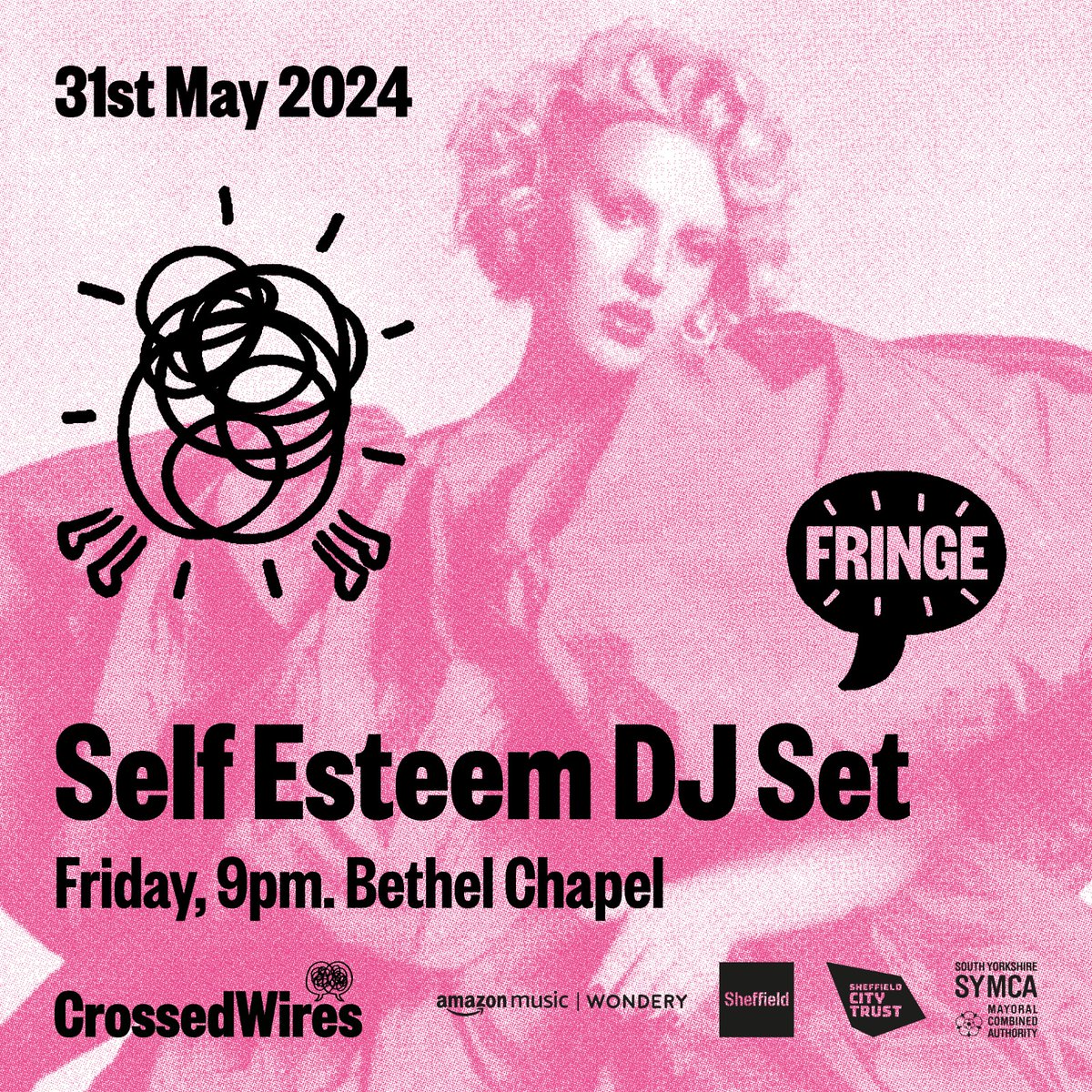 Very special DJ set from @SELFESTEEM___ in #Sheffield this Friday at 9pm! ⭐️ To celebrate Crossed Wires Podcast Festival ⭐️ Free entry at The Fringe at Bethel Chapel, 30 Cambridge Street, S1 4HP 🆓