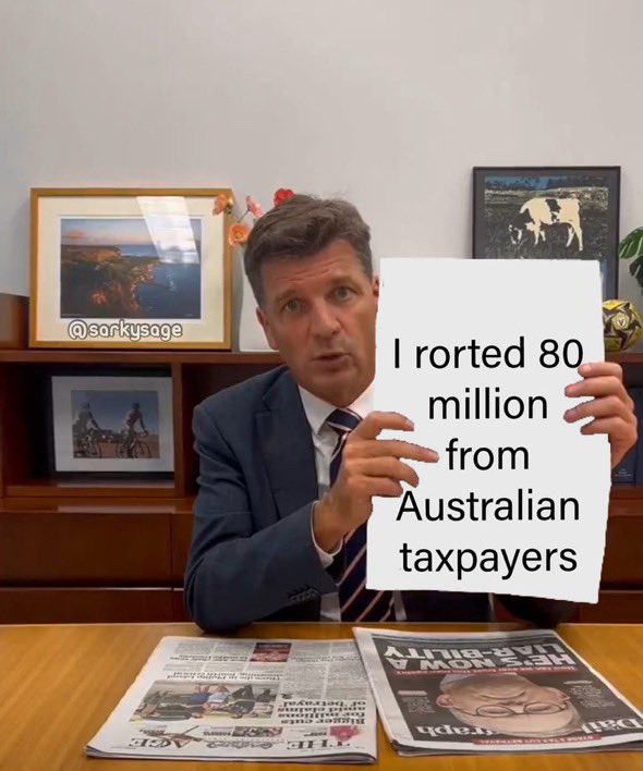 Did he? If he did Fantastic. Great move. Well done Angus Taylor.. #auspol