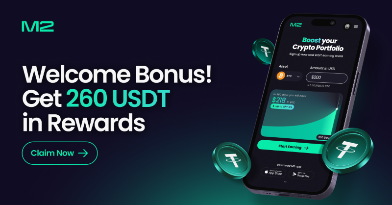 M2Exchange's tweet photo. Register &amp; verify on M2 and claim 260 USDT Welcome Bonus in Trading Fee Coupons to fuel your trades! 

Here's how ↓