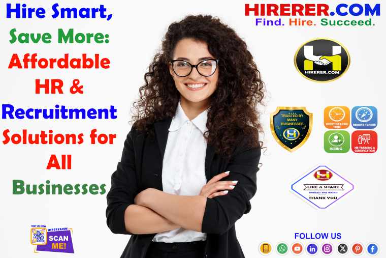 HIRERER.COM, Stop hiring headaches, start finding superstars: 

visit learn.hirerer.com to know more

#hiring #recruiting #hrservices #talentmanagement #smallbusiness #startup #growth #success #rentahr #OutOfJob #Hirerer #iHRAssist #smartlyhr #smartlyhiring