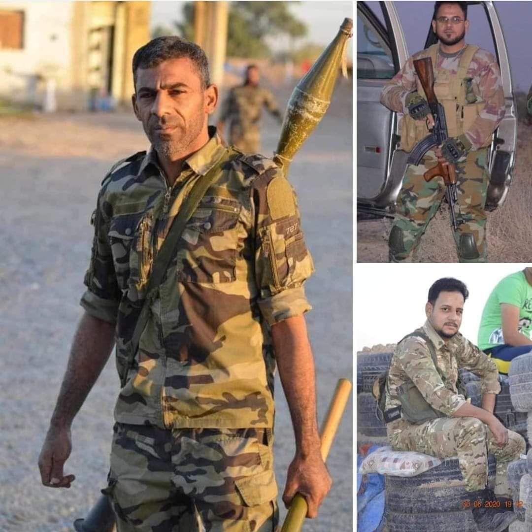azzawi_sinan's tweet photo. آنِآ لَلَهّ وٌآنِآ آلَيَهّ رآجّعٌوٌنِ 

سرايا السلام تزف ثلاثة شهداء 
من "سوق الشيوخ" في قاطع عمليات سامراء
الشهيد ...قاسم الزبيدي 
الشهيد ..محمد خظير 
الشهيد..محمد حسين ابو مقتدى ..

#شهداؤنا_دم_يرسم_الحياة 🇮🇶 https://t.co/WdbWW1weaA
