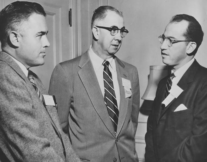 #ThrowbackThursday Vintage photos of my grandparents at the Vatican and my grandfather (left) with virologist Jonas Salk (right) who developed the polio vaccine #AlphabetChallenge #WeekV