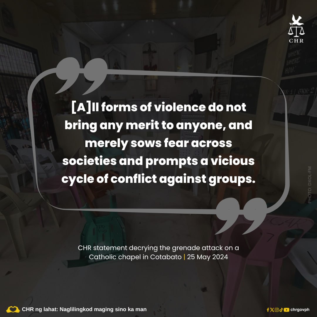 A peaceful environment is necessary for every Filipino to thrive and be able to freely exercise their religious freedom. After all, a vital component to ensuring a harmonious society is that all citizens feel safe and protected. bit.ly/4aCYrPI