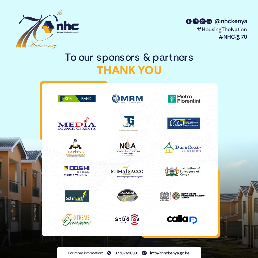 1/3 To everyone who made this possible, Asante Sana! #housingthenation @mrm_ltd_ @kcbgroup @kenha_kenya @cma_kenya @doshi_group @mediacouncilk @tononoka_group @basco_paints @sidianbank @nca_kenya @arch_ke @aak_qs @aak_arch @knec_kenya @ifc_org @kirdi_kenya @namata @ktb