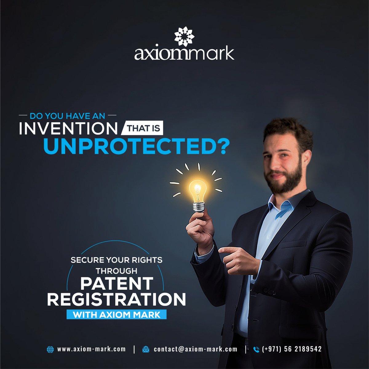 axiom_mark's tweet photo. Have a groundbreaking invention that's unprotected? Don't risk losing your rights! Axiom Mark offers comprehensive patent registration to safeguard your IP. Contact us today!
Call: +971 56 2189542
Website: https://t.co/EtDnzgybL4
#Axiommark #Innovation #PatentProtection #Dubai https://t.co/NgVmiedLZv